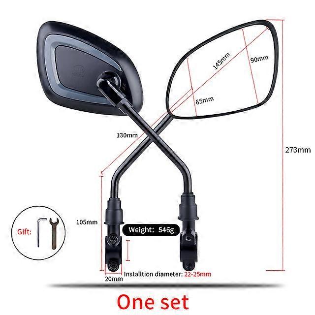 Bicycle Rear View Mirror Cycling Clear Widen Range Back Sight Rearview Reflector Metal Anti-Shack Adjustable Handlebar Mirror