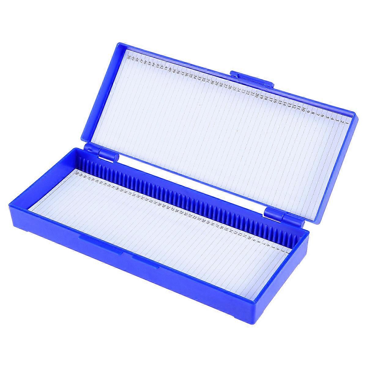 Microscope Slide box Bio Slice Box Biological Pathology Plastic Slice Cassette (Navy)