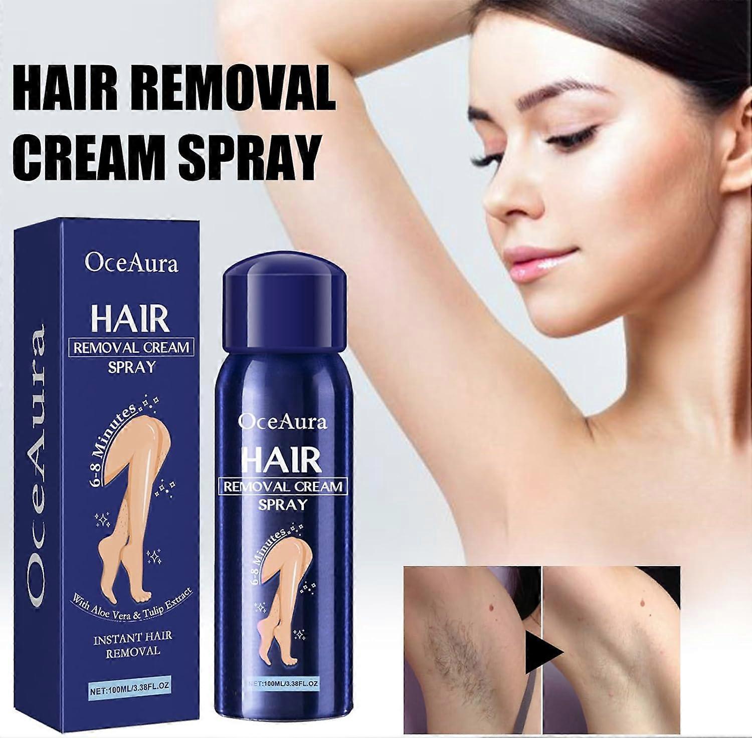 Spray depilatorio, depilatore intimo indolore, crema depilatoria per gambe, braccia, ascelle e zone intime, impeccabile non irritante