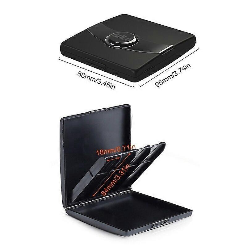 448D Sax Reed Case Clarinet Reeds Holder Reed Case for Bass Clarinet Tenor Baritone Saxophone with Slots for 8 Pieces Reeds