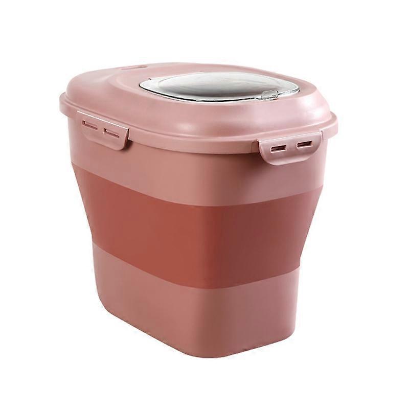 Dog Food Storage Container Rice Bucket Airtight Safe Plastic Bin for Grain