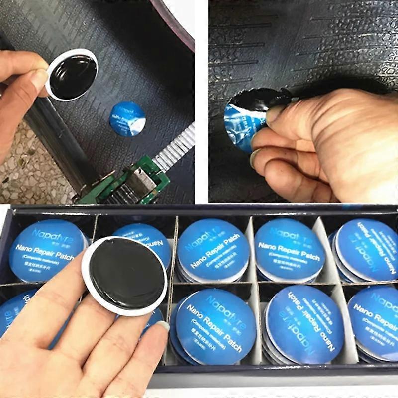 5/20Pcs Quick Self-adhesive Cold Patch Film with Glue Drying Rubber Free Tire Patch Automobile Inner Tube Vacuum Tire Patch Tool Wheel Parts