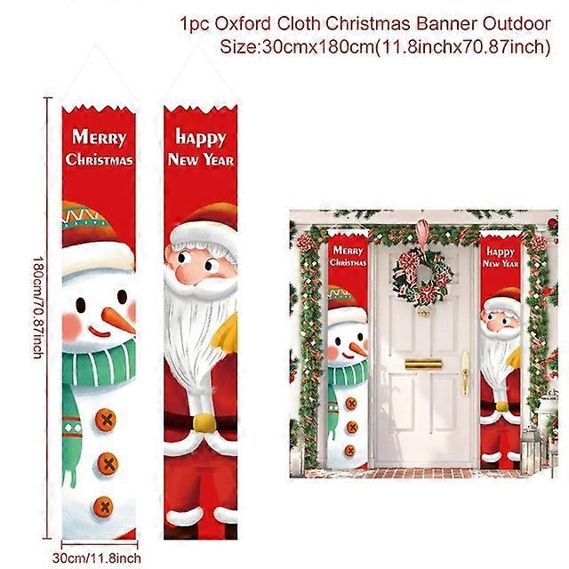 Mikulás karácsonyi ajtó banner boldog karácsonyi díszeket otthonra 2022 karácsonyi dísz karácsony Navidad ajándék újév 2023