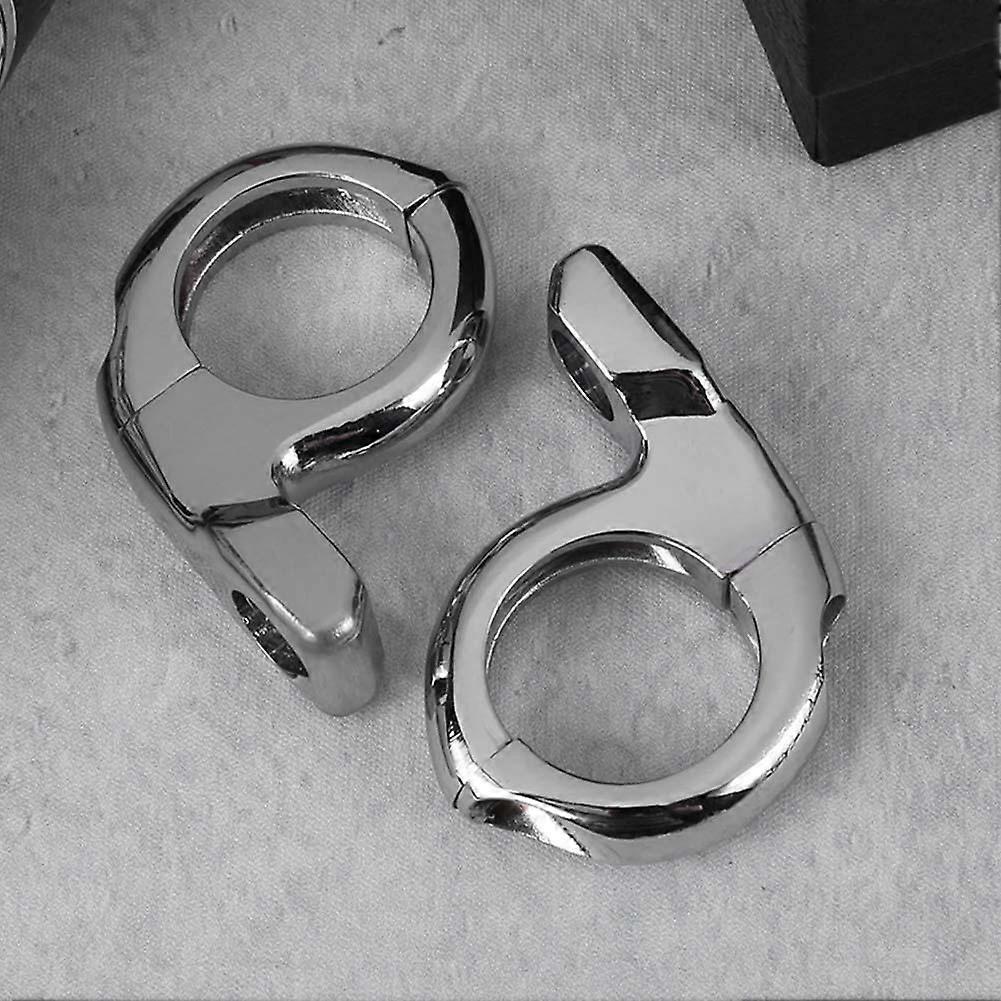 2Pcs Motorcycle Turn Signal Handle Bar Clamp Handlebar Mirror 10mm/8mm Adapter Mount Clamp for Honda Yamaha Suzuki Kawasaki ATV