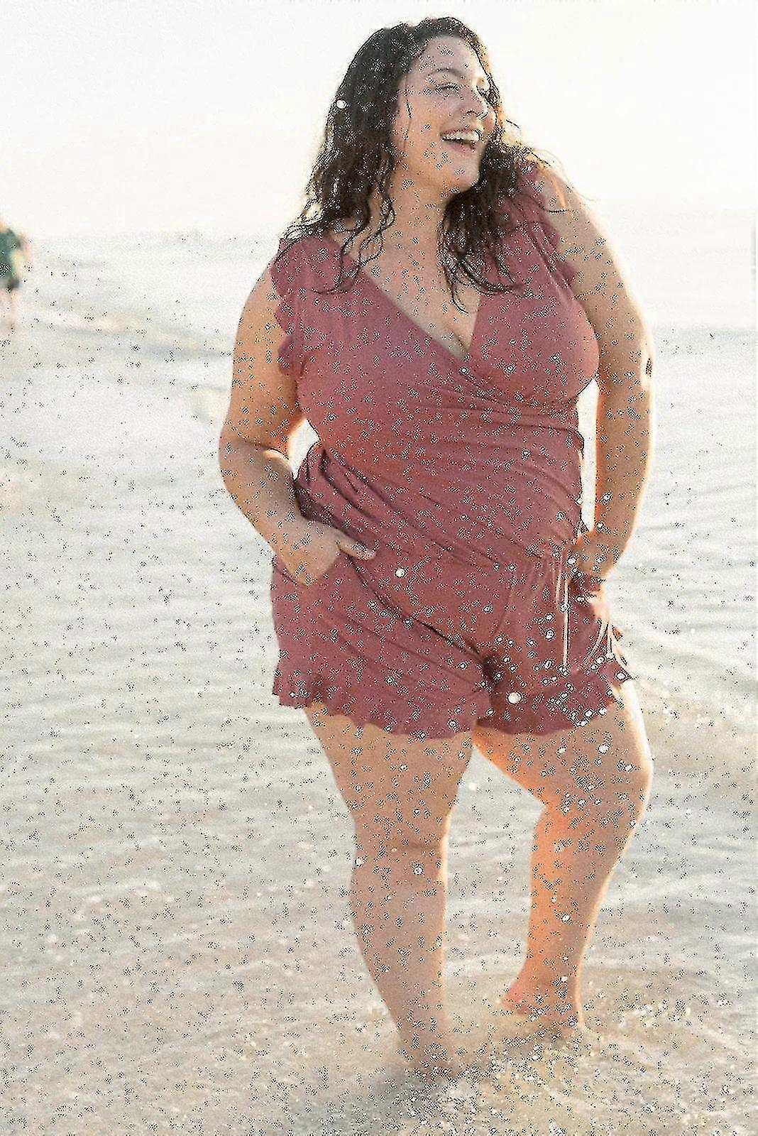 ملابس السباحة رومبير للنساء ، ثوب السباحة التحكم في البطن مع حمالة صدر مدمجة | ملابس السباحة النسائية لقضاء شهر العسل والرحلات البحرية والصيف