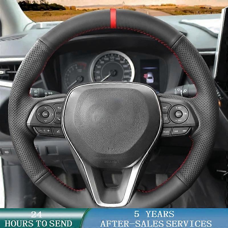 Customized Car Steering Wheel Braid Cover Leather For Toyota Avalon Camry 2018-2019 Crown 2018-2019 Corolla 2018-2020 RAV4 2019