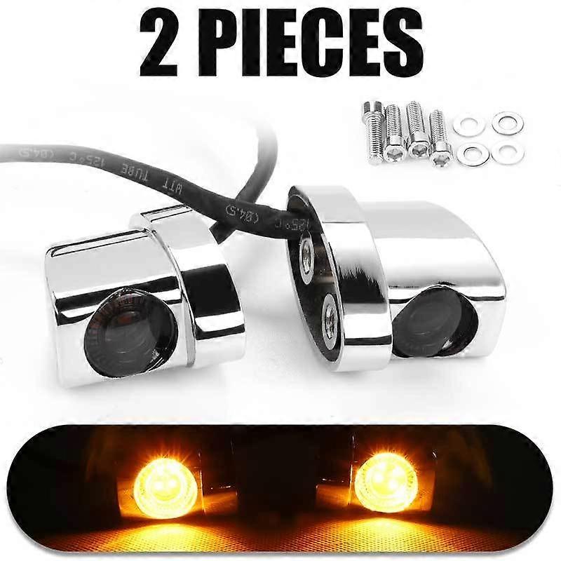 2pcs Motorcycle mini rear led turn signal lamp Fender Struts led turn signals Flasher indicator light intermitentes moto 12VMotor Vehicle Lighting