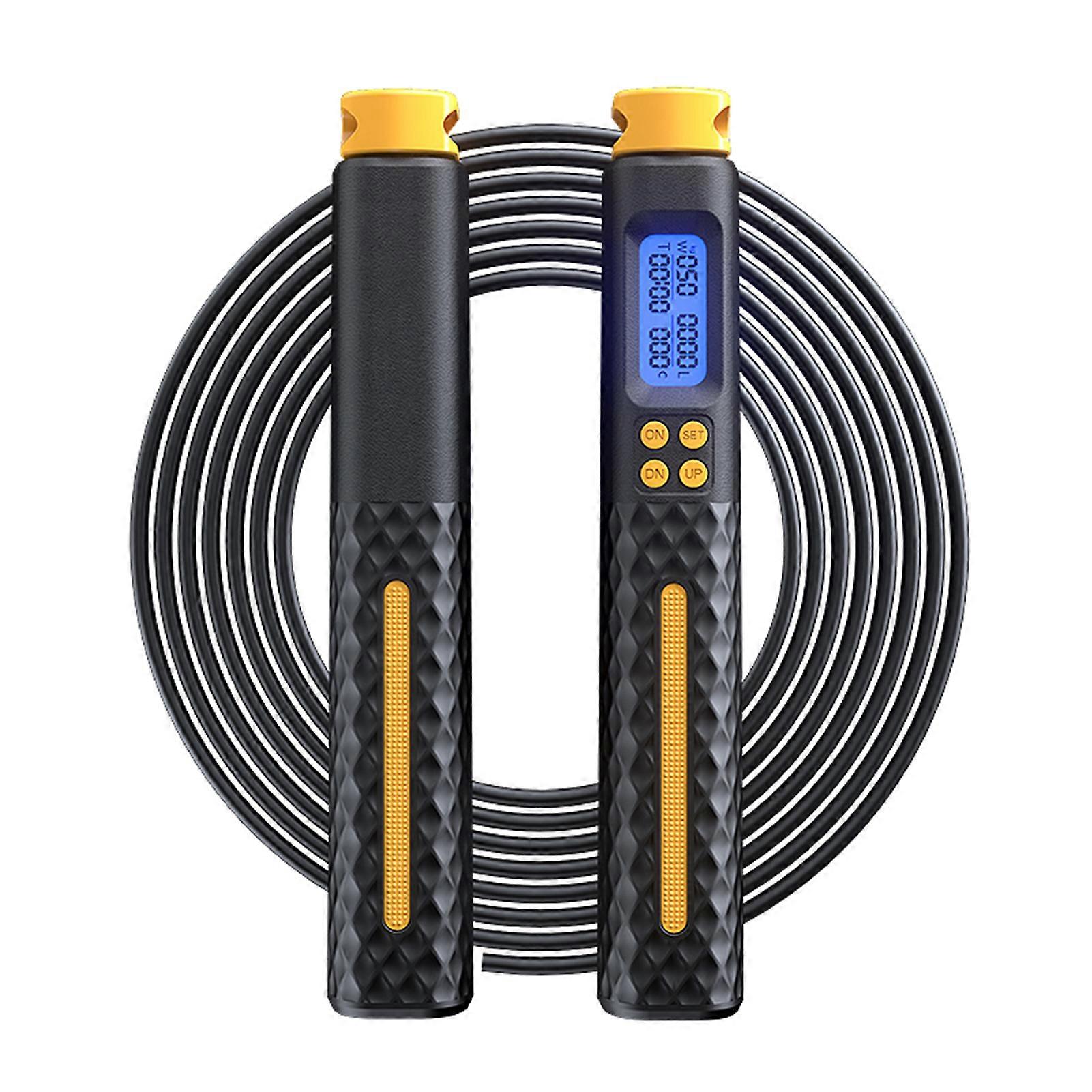 2-In-1 Skipping Rope with 3 Jumping Modes Intelligent Cordless Rope Skipping with Digital Counter Speed Rope for Gym Sports Fitness