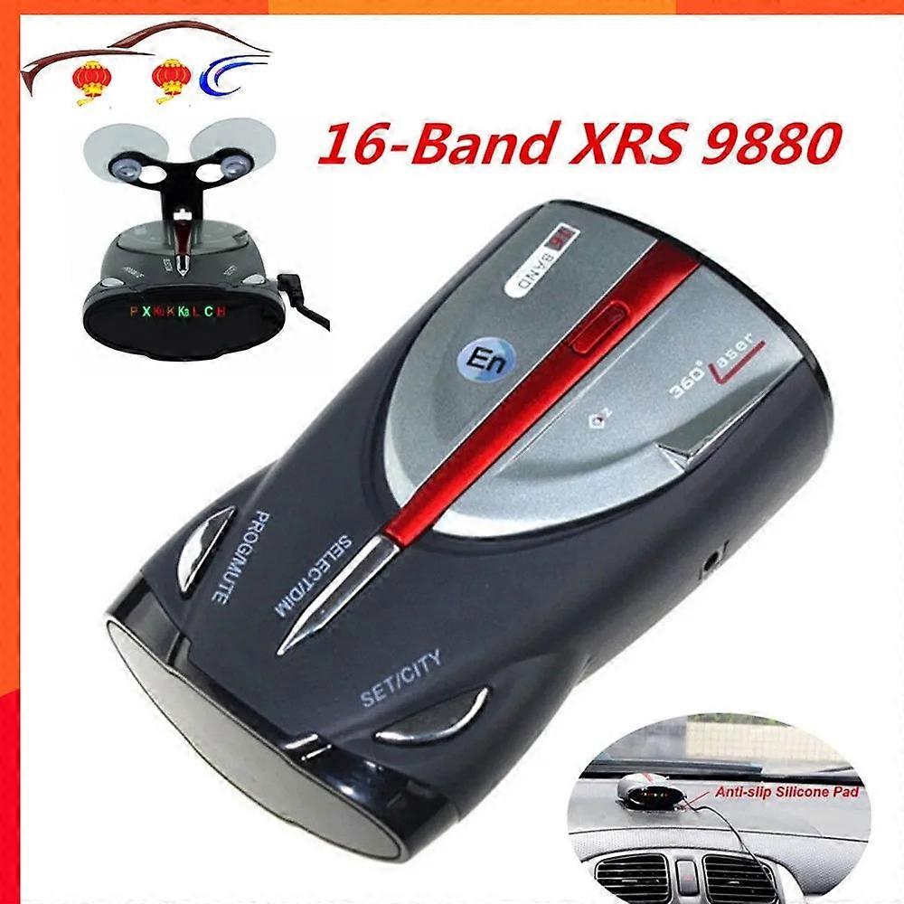 2023 12V 16-Band Cobra XRS 9880 Laser Anti Radar Car Detector 360 Angel Led Display Support English And Russian Voice