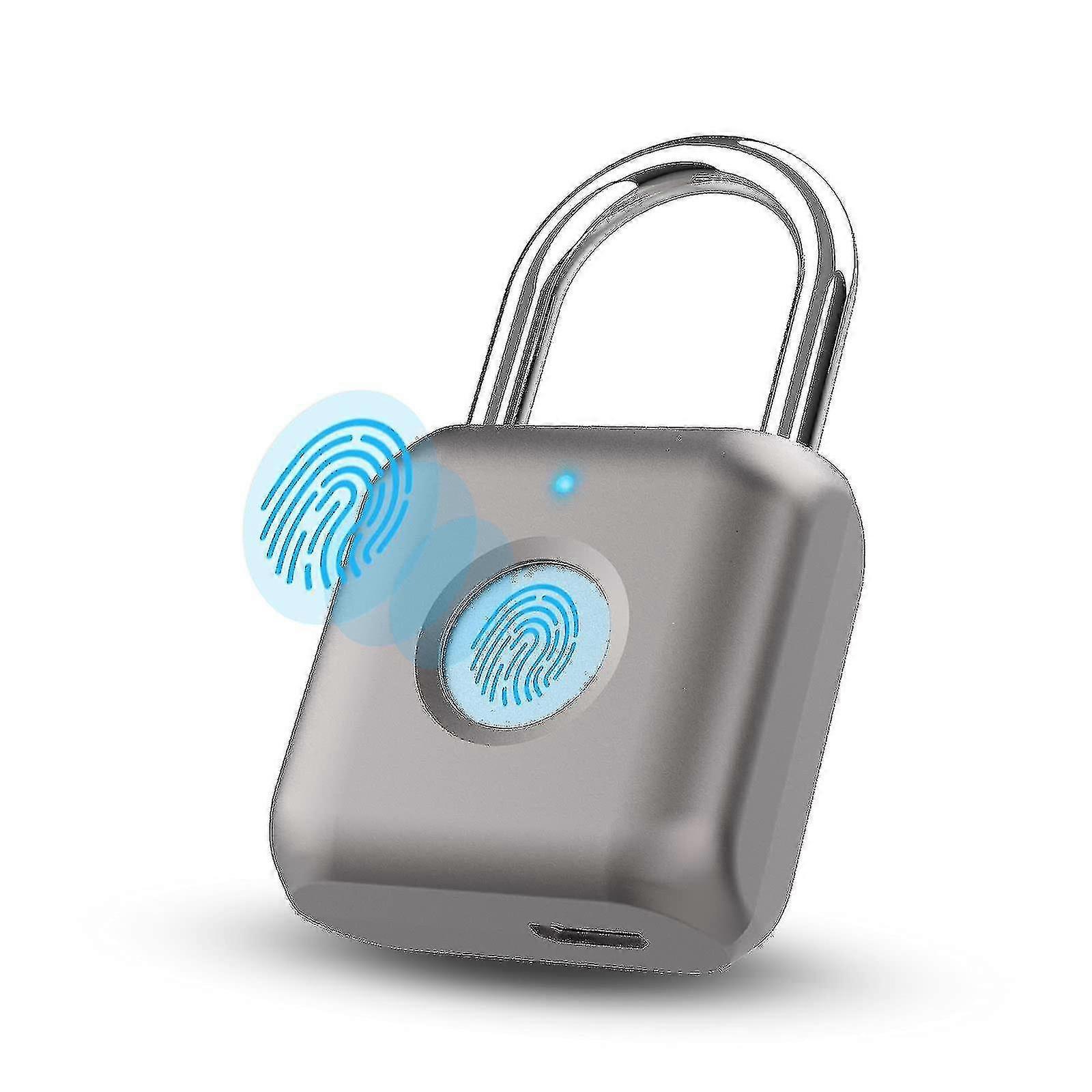 Fingerprint Padlock, Smart Padlock, Waterproof, Usb Rechargeable