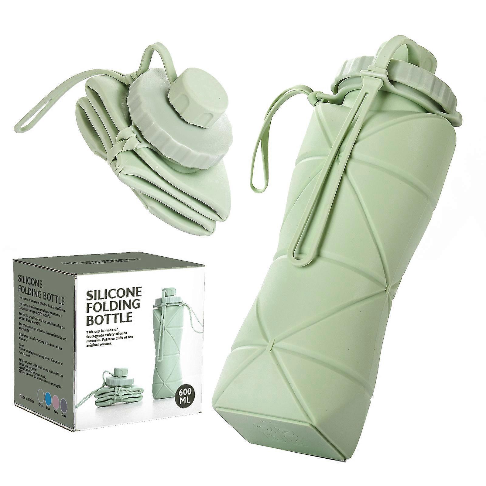 Silicone Collapsible Travel Cup, With Lids For Outdoor Hiking Travel