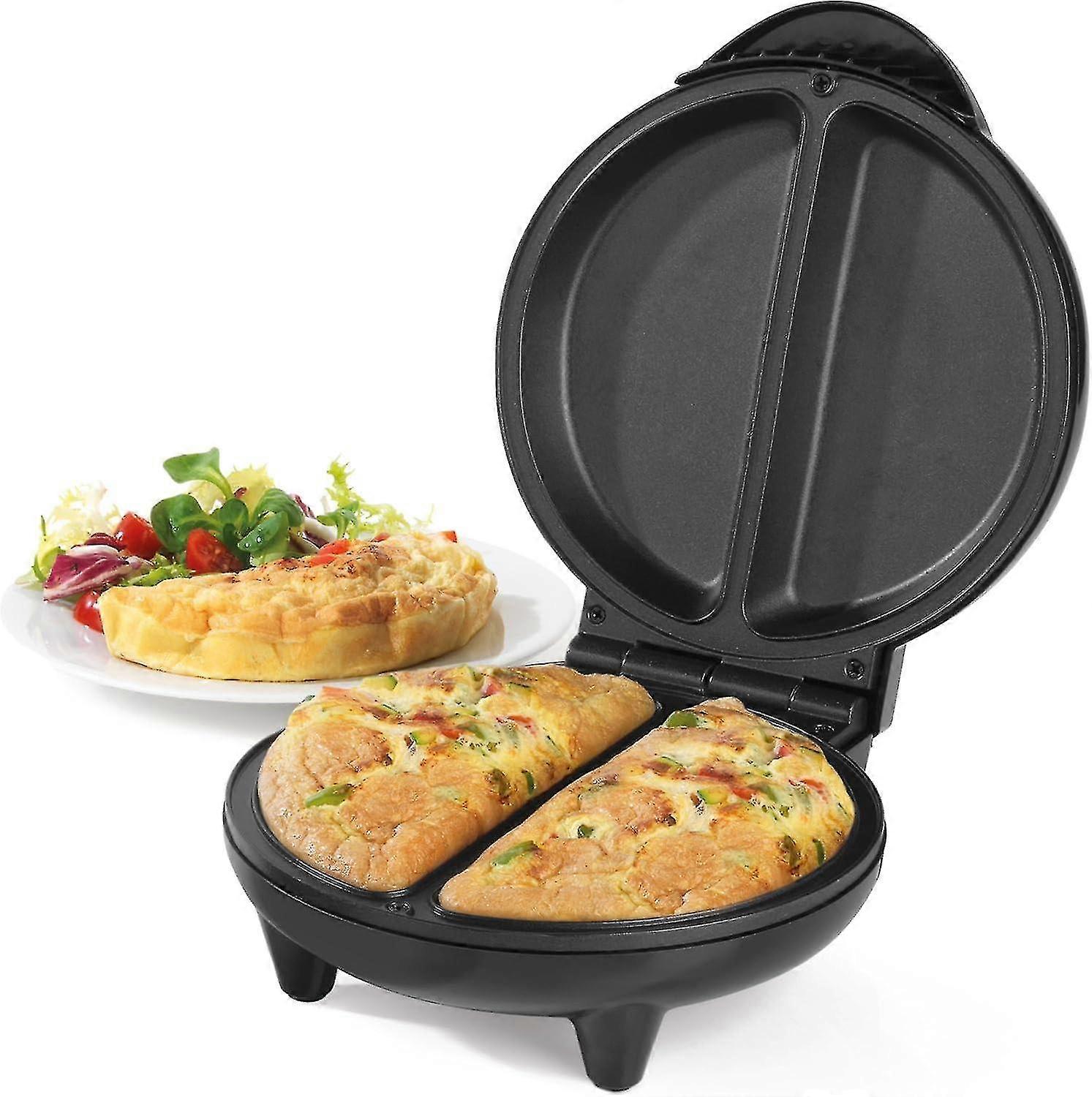 Ek2716 Dual Omelette Maker Double Egg Er With Non-stick Plates, Deep Electric Er, 2-3 Minute Pre Better Choice From Jjgi