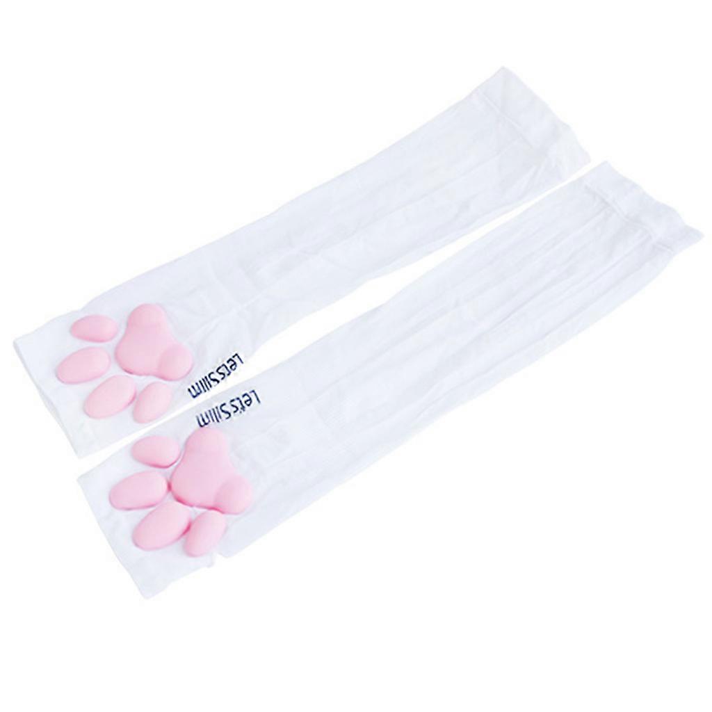 UV for Protection for Cat 3D Toes Arm Sleeves Warm Gloves Mittens Paw Pads Glove