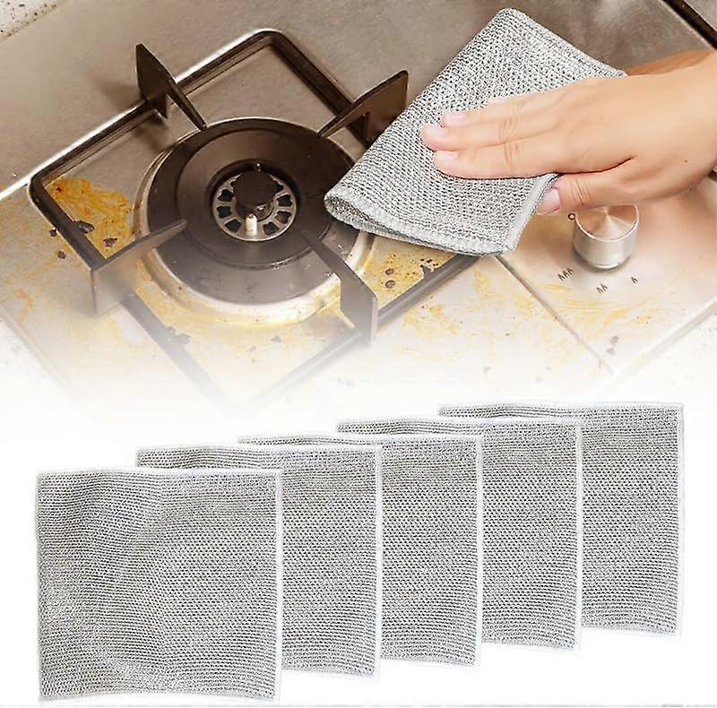 15 Pack Multipurpose Wire Dishwashing Rags Cloths Towels Scrubs Cleans