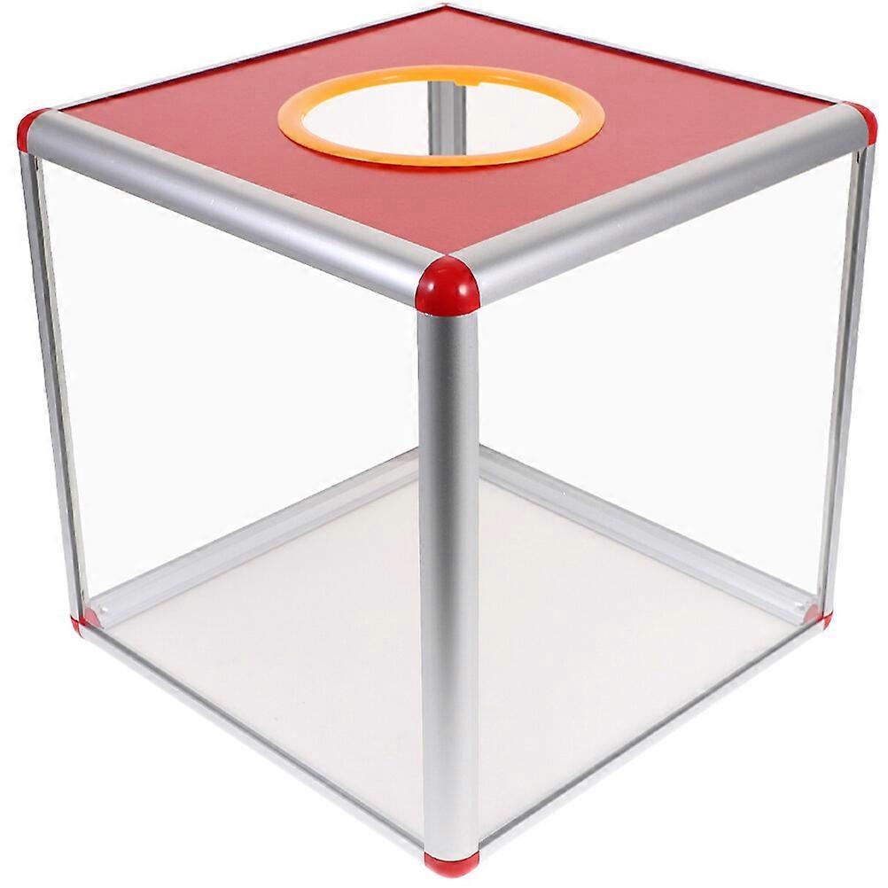 Lottery Box Desk Square Raffle Ball Storage Box Multifunctional Storage Ticket Box