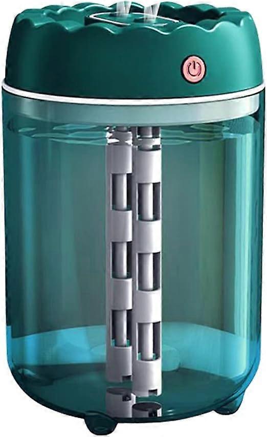 Air Humidifier for Bedroom, Humidifer with Colorful LED Light, 1.8L Switchable Dual Nozzle Cool Mist Humidifiers, Auto Shut Off USB Humidifier for Bed