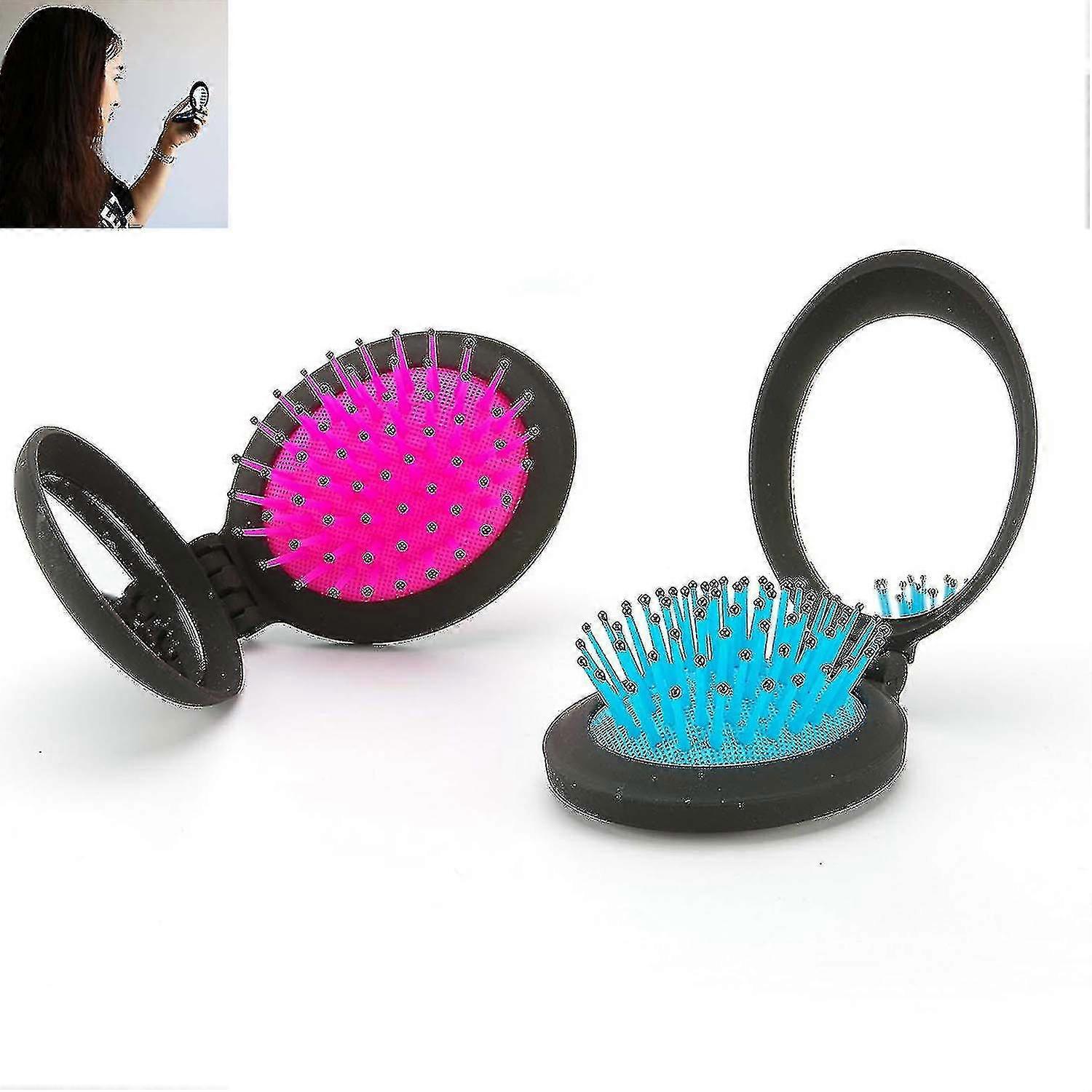 Mini Round Folding Comb Health Massage