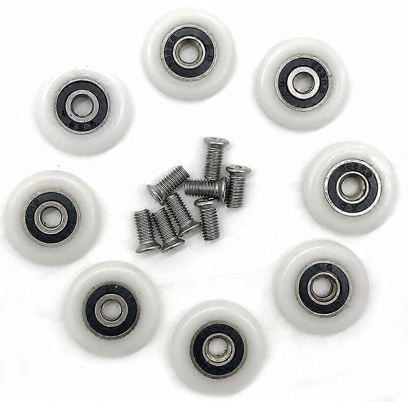 New products in 2023,Set of 8 Replacement Wheels for 23mm Diameter Shower Door