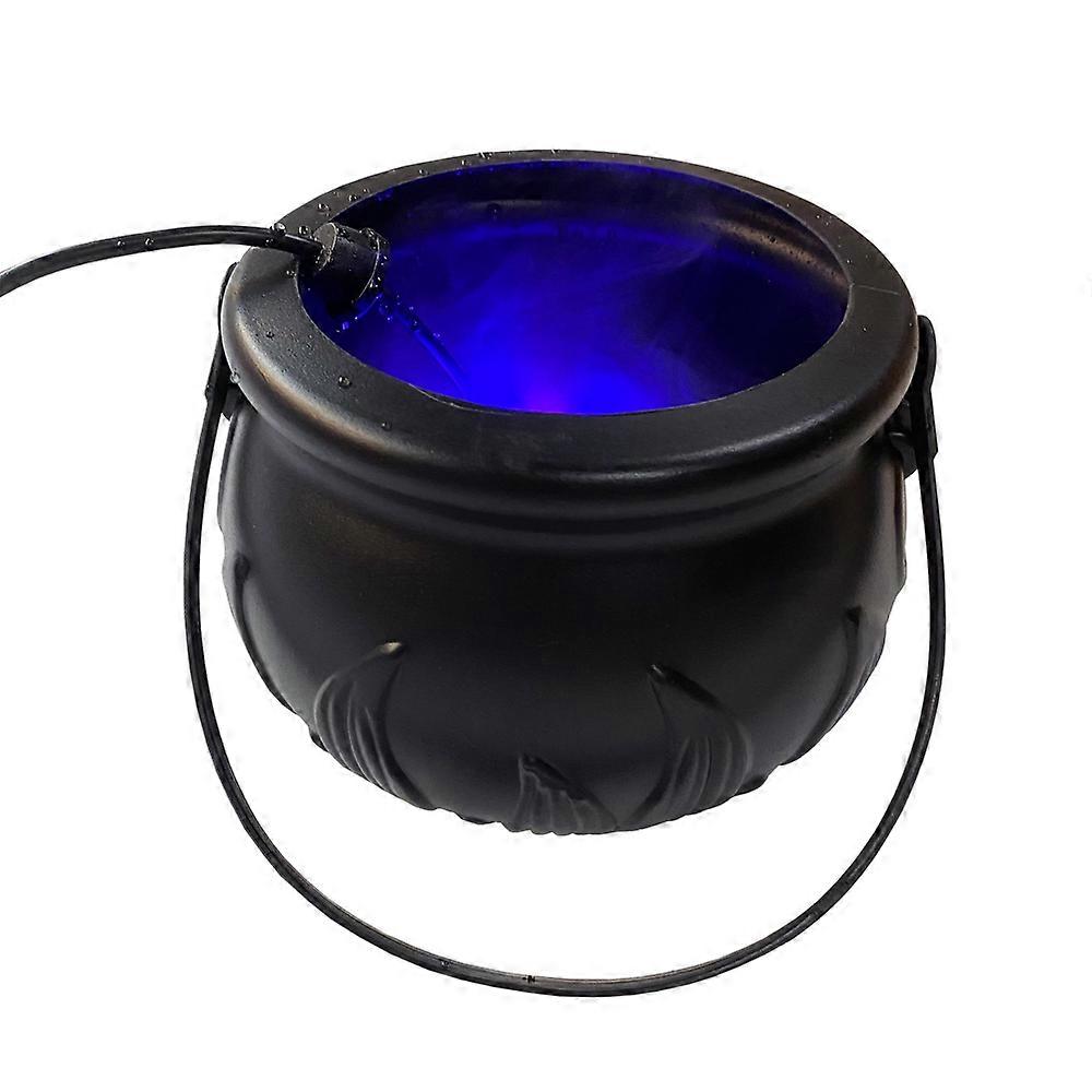 Halloween Mist Witch Pot,Witch Cauldron Fog Maker Water Fountain Fog Machine Colorful Changing Light Halloween Party Decoration
