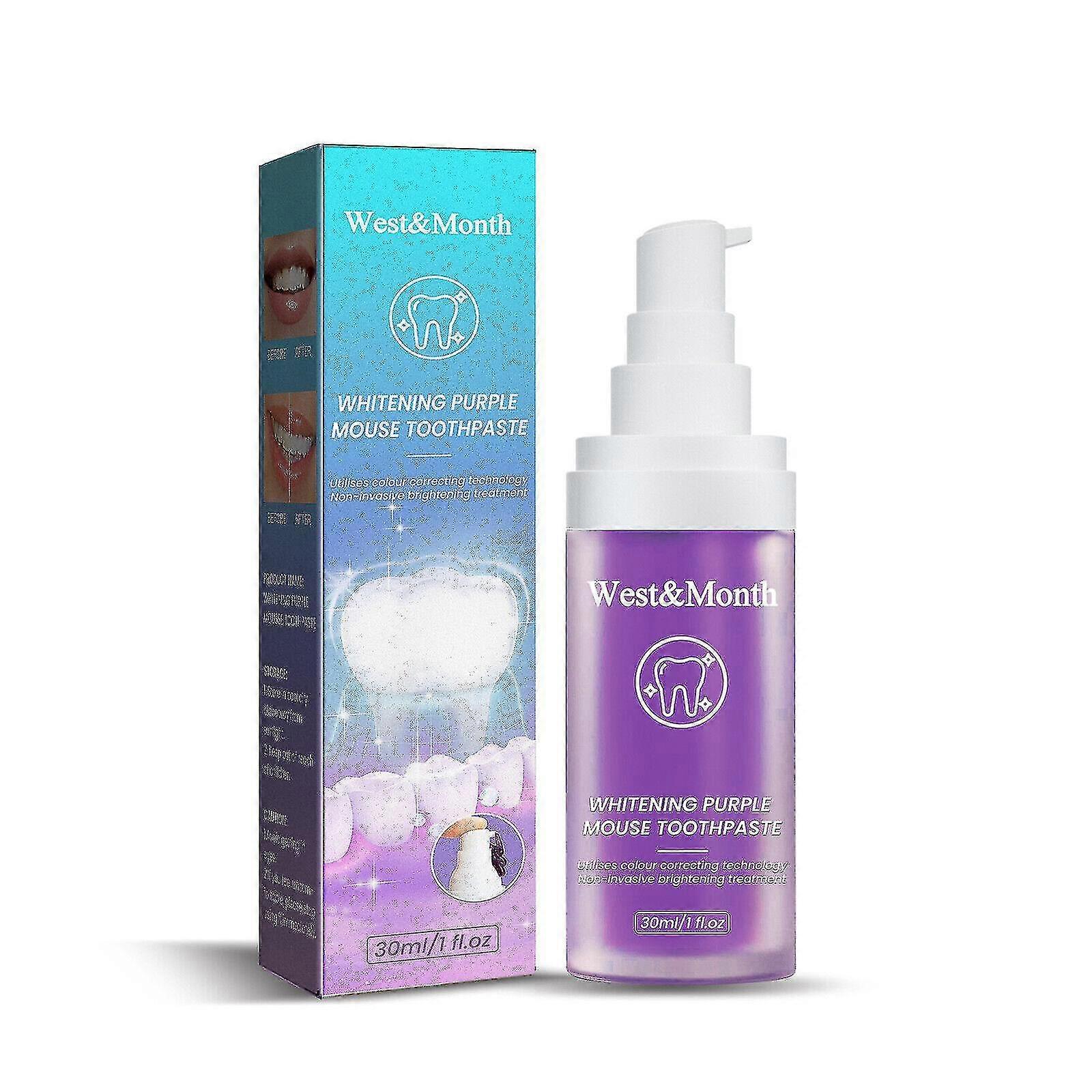 Angel Smile Whitening Purple Mousse Toothpaste