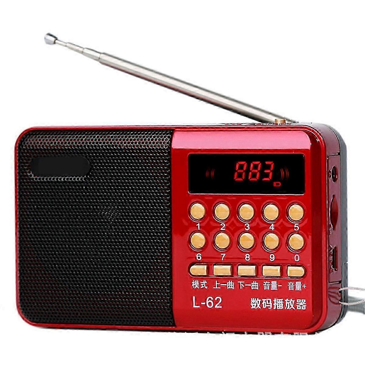 A62 Radio Multi-function Fm Elderly Plug-in Radio Machine Portable Convenient Practical Player