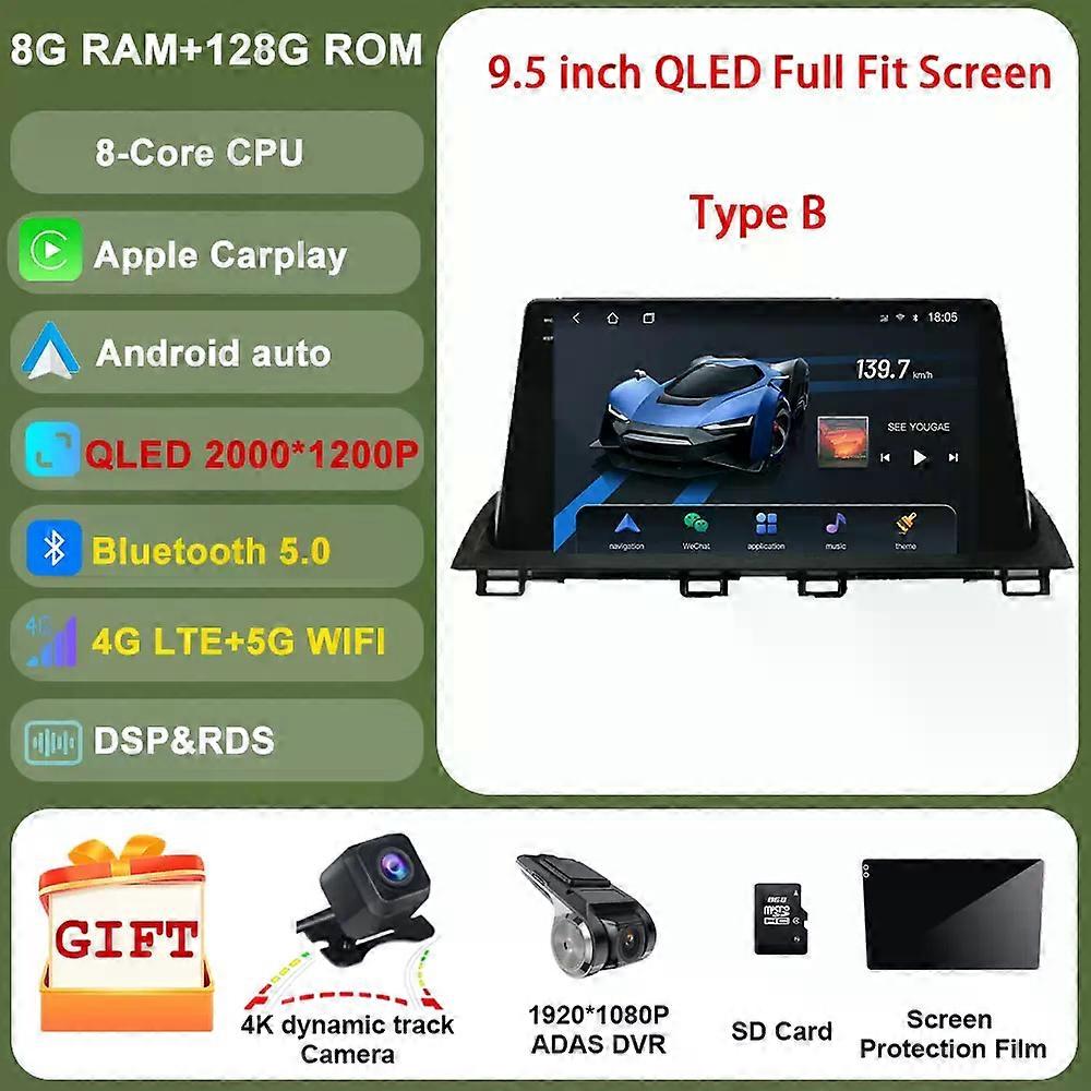 For Mazda 3 Mazda3 3 Axela Bm 2013 - 2017 2 Din Android Car Radio Stereo Carplay Auto Navigation Gps Multimedia Player Camera