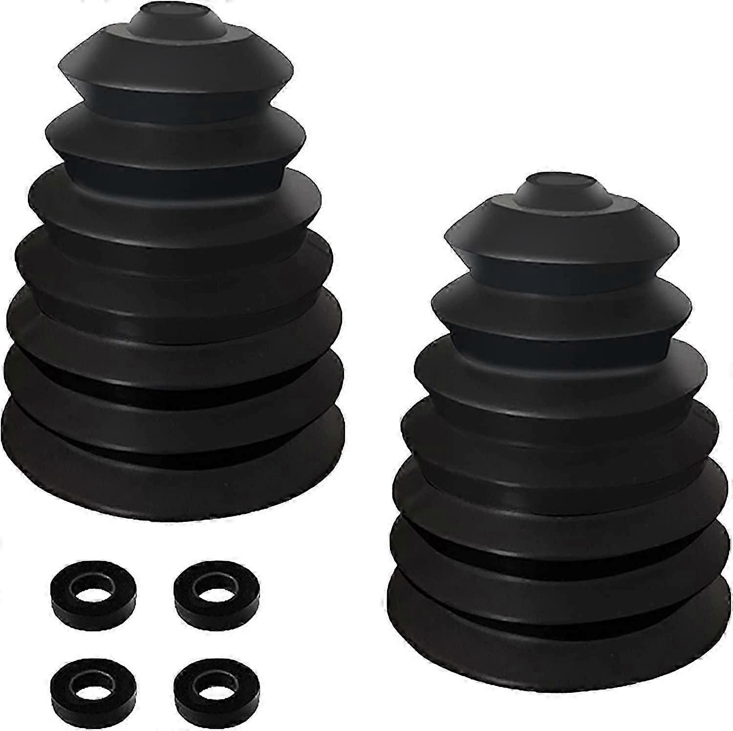 Acessório de coletor de pó elétrico 2PCS com 4 anéis de borracha elástica