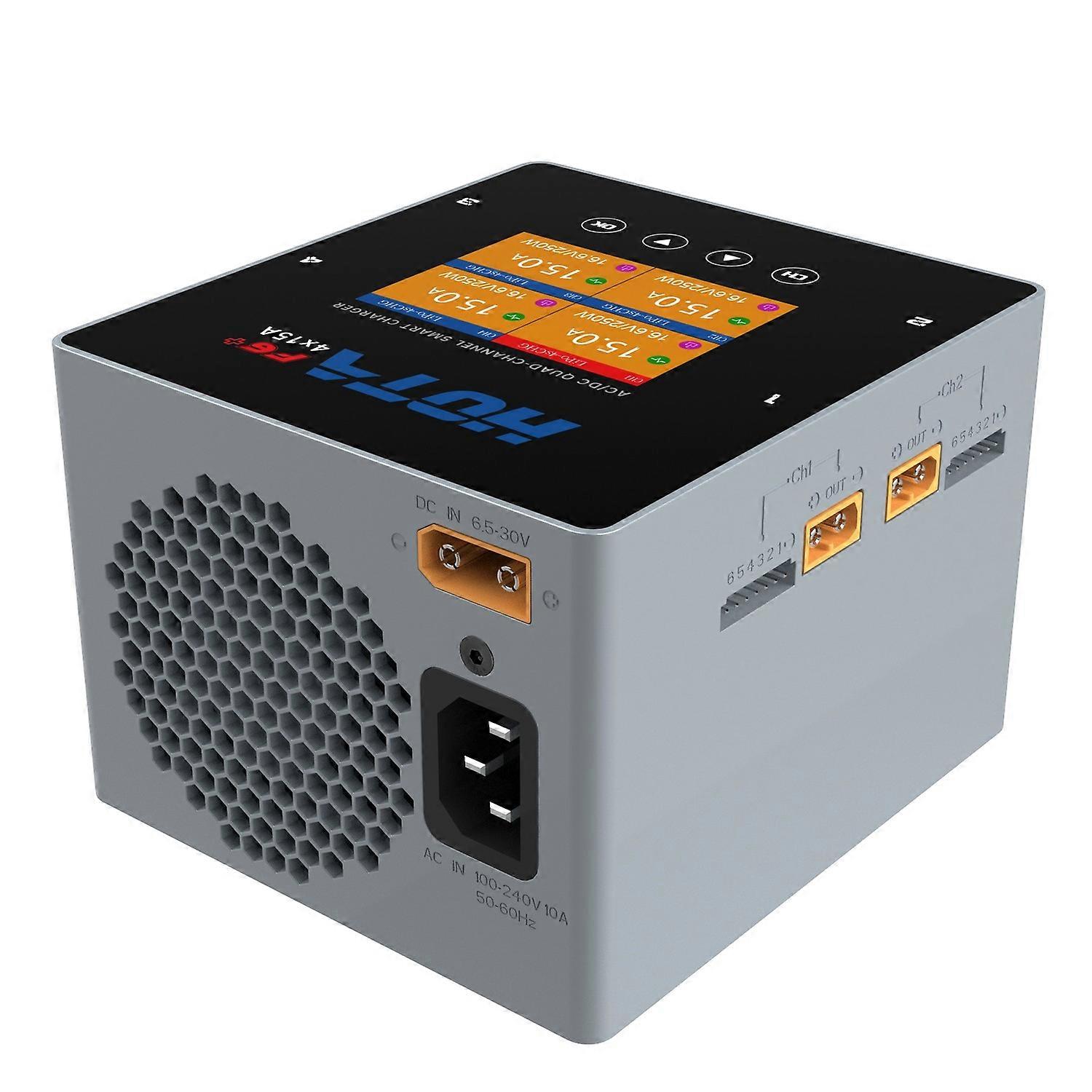HOTA F6+ AC/DC AC500W DC250Wx4 15Ax4 Smart Balance Charger for Lipo LiIon NiMH Battery