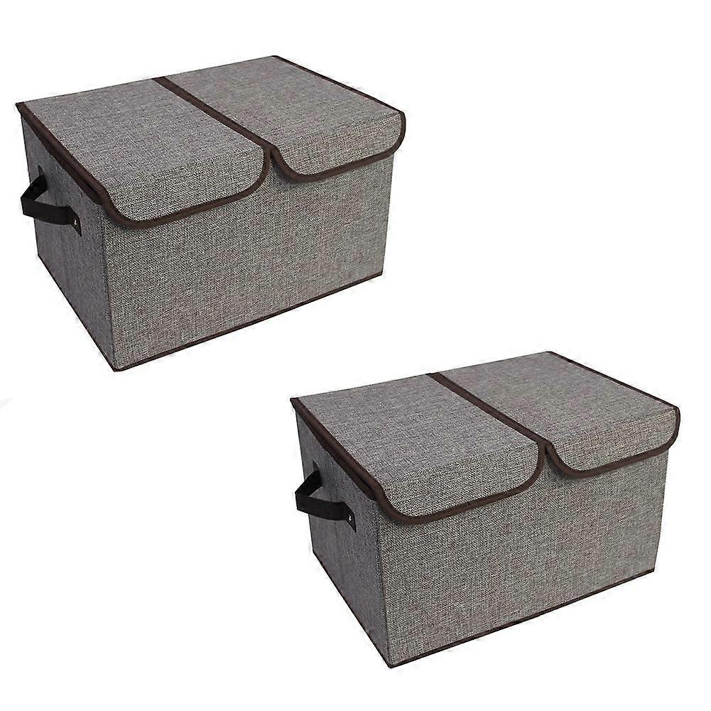 Fabric Cotton & Linen Storage Box Foldable Box Clothes Storage Box Folding Cloth Storage Box Cube C
