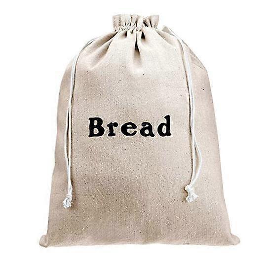 Reusable Bread Bag Eco-friendly Drawstring Design Easy to Clean Homemade Bread Storage