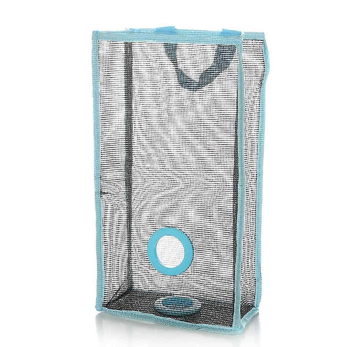 キッチン用ハンギング食料品バッグホルダーとビニール袋ディストリビューター(ブルーL)