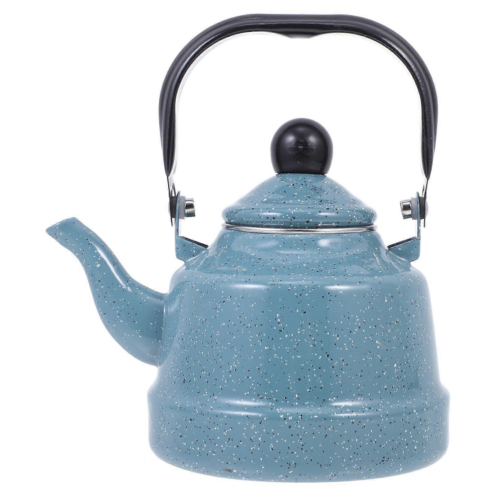 Enameled Water Kettle Mottling Pattern Teapot Household Delicate Heating Teapot