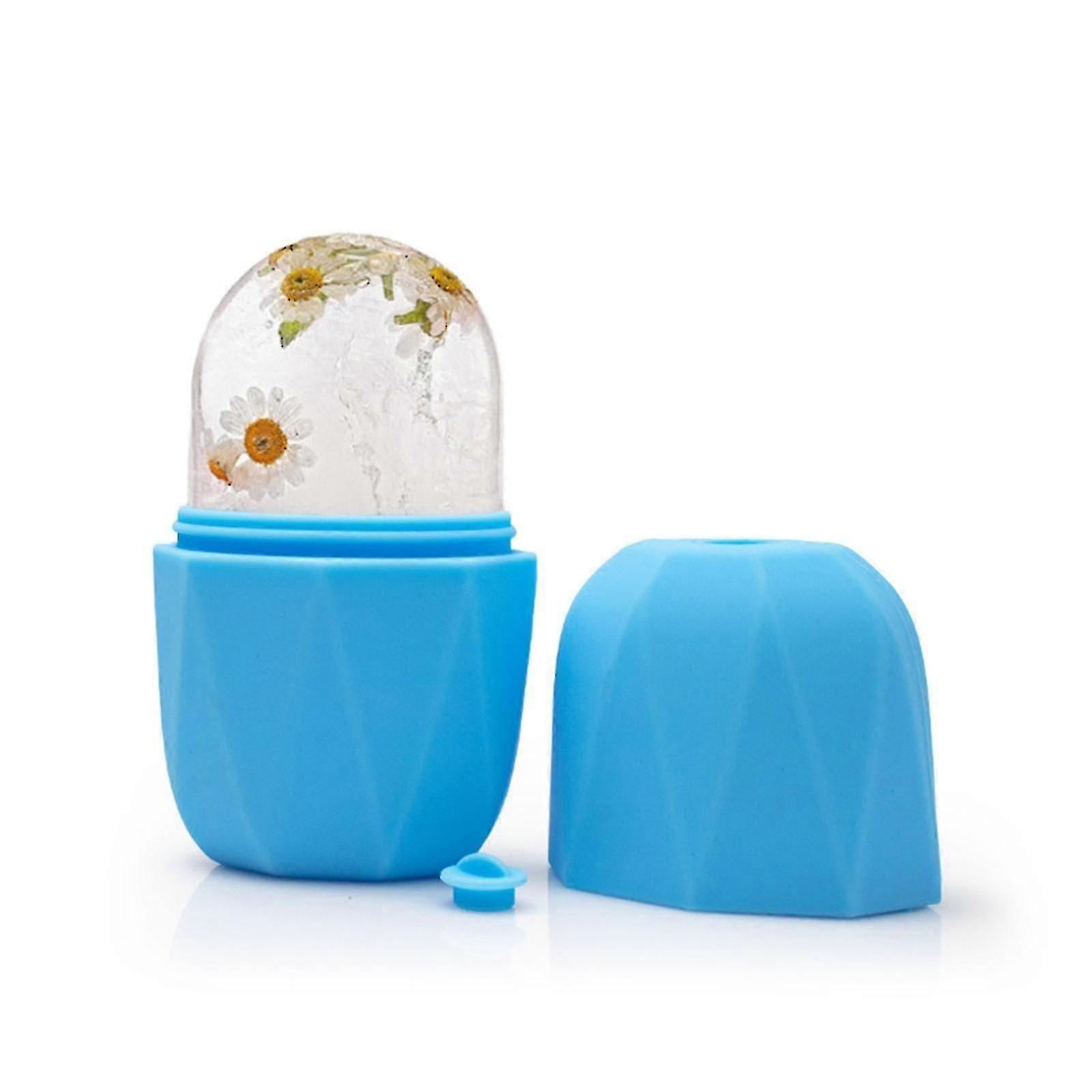 2023 100% New Ice Facial Cube Massager Ice Roller To Depuff Sculpt Face Pink Shrink Pores Official 49% Off