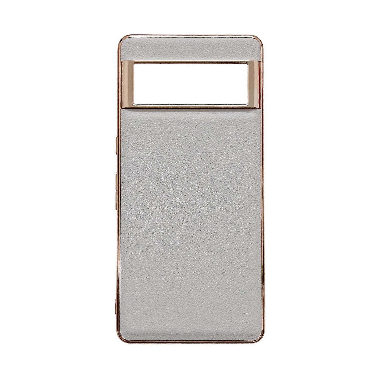 For Google Pixel 6 Waves Series Nano Electroplating Leather Phone Case