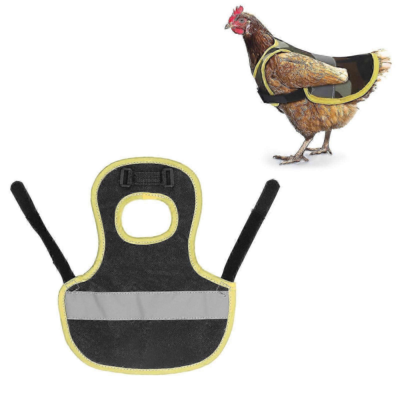 Chicken Reflective Vest Warm Safe Lightweight Poultry Harness Vest for Hen Ducks Geese Fluorescent