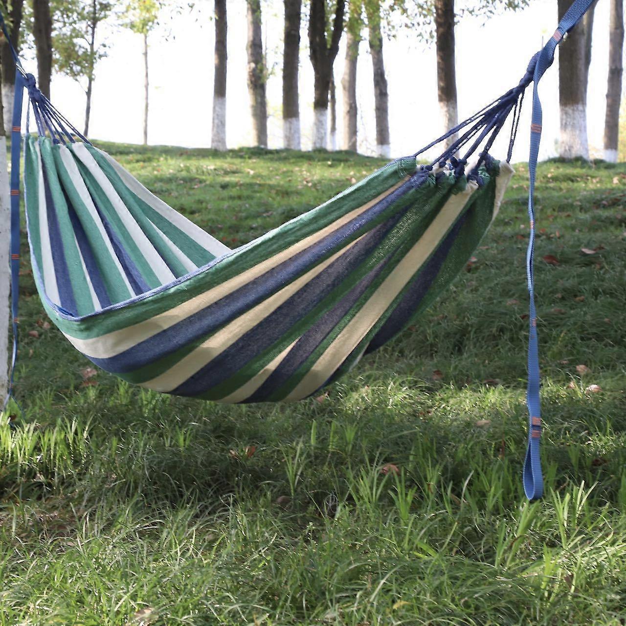 Outdoor Double Thickened Canvas Hammock Indoor Swing