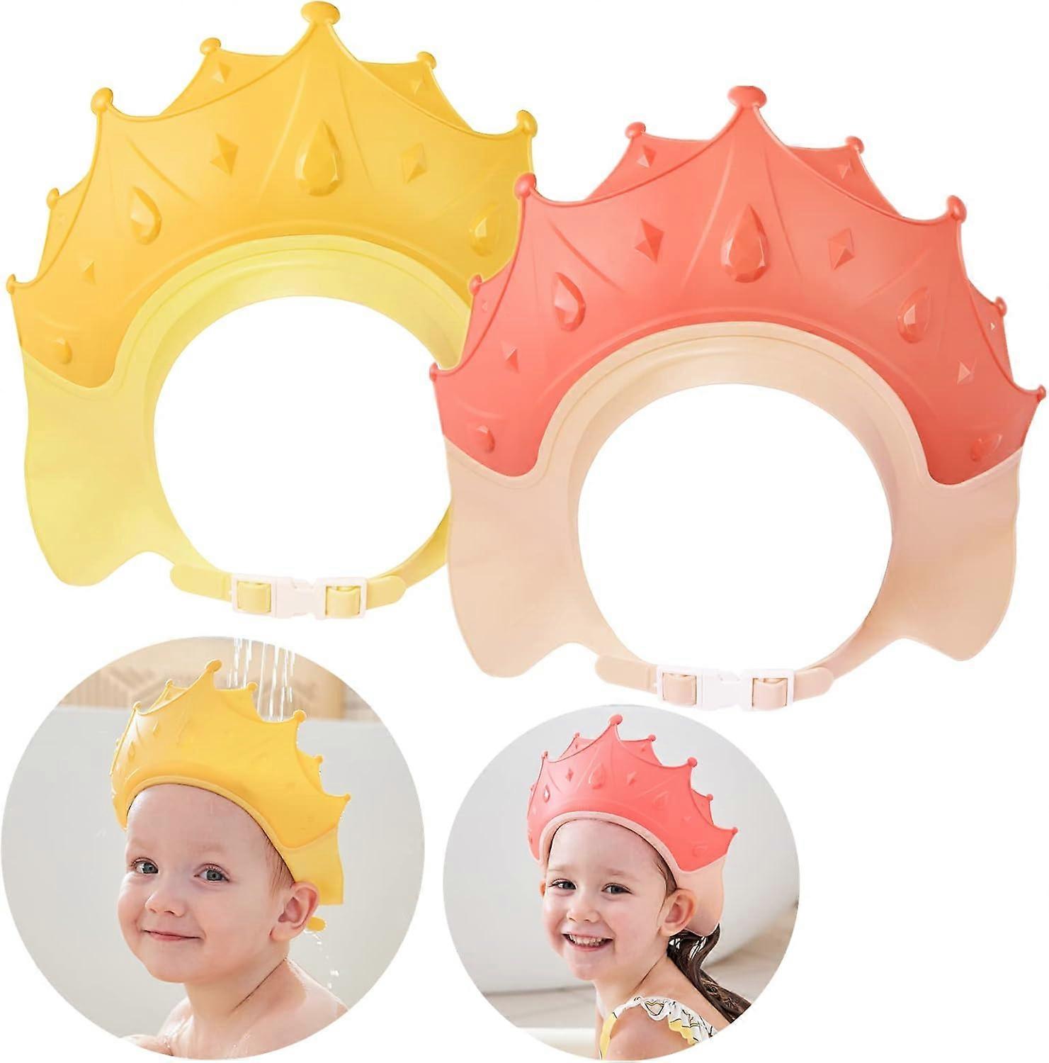 Shower Cap - 2 Pack, Waterproof, Adjustable, Extra Large Size, for Showering and Sun Protection