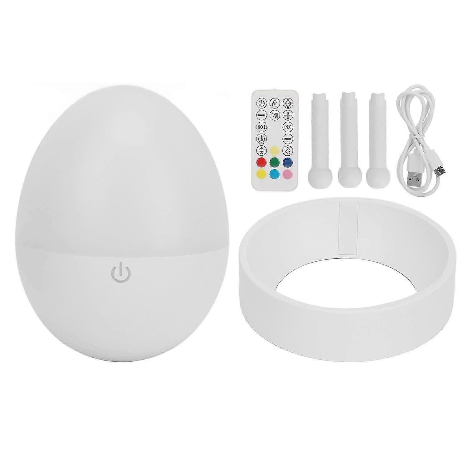 White Noise Sleeping Machine White with Remote Control Intelligent Colorful Lighting Rechargeable Auto Off Timer 20 Voices White Noise Soother