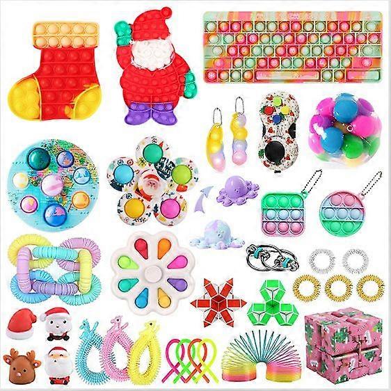 TG18655B1 # Christmas venting and stress relief toy set fidget cube knitting net SQUISHY FOXMIND