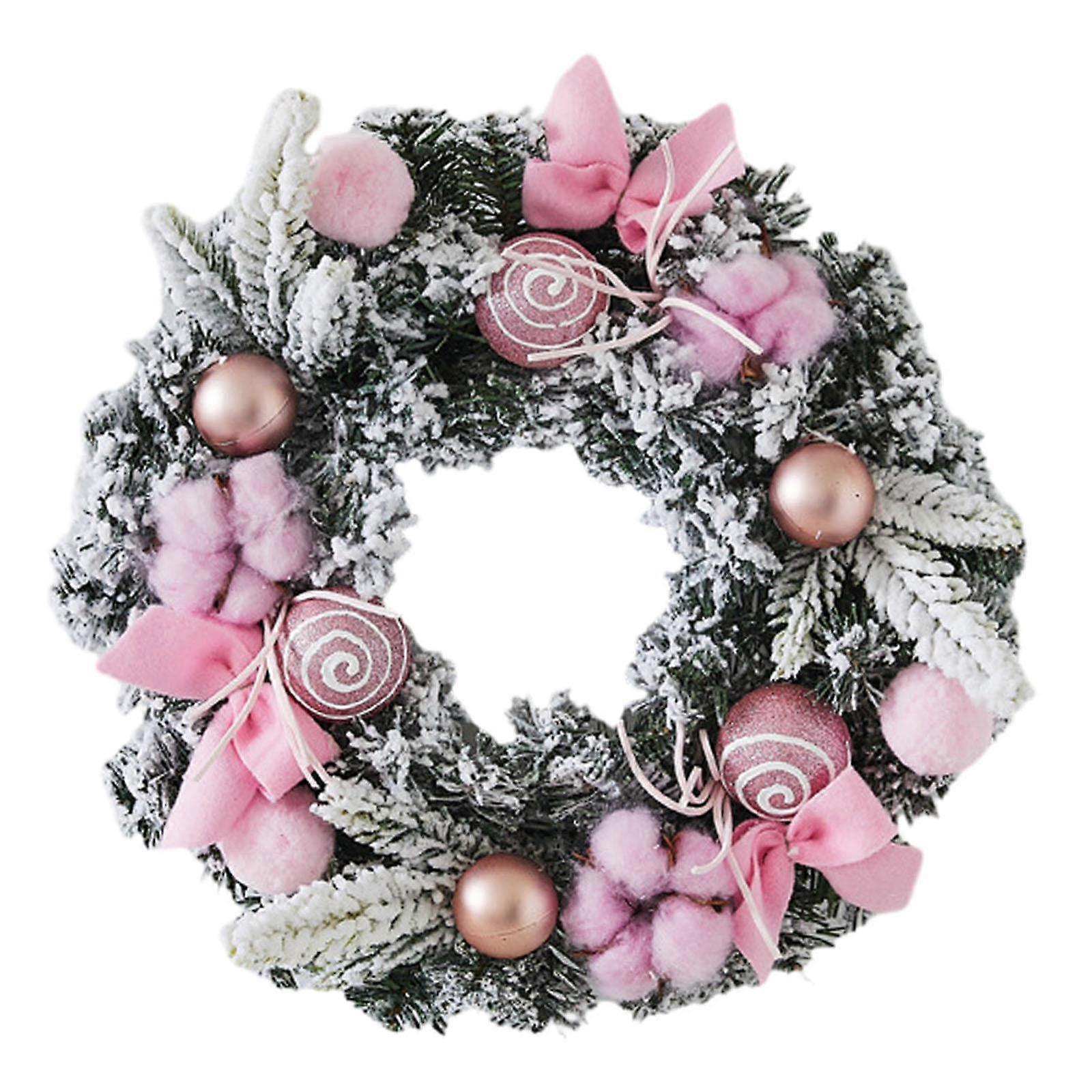 Artificial Christmas Wreath Floral Ornament Collection Chic Rustic Front Door