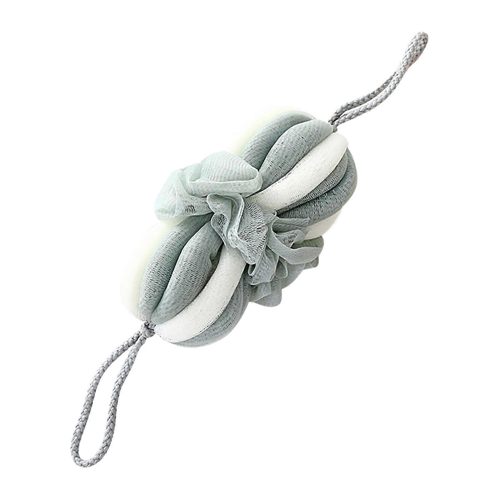 Rubbing Back Long Bath Ball Color Strip Foaming Soft Lantern Bath Ball