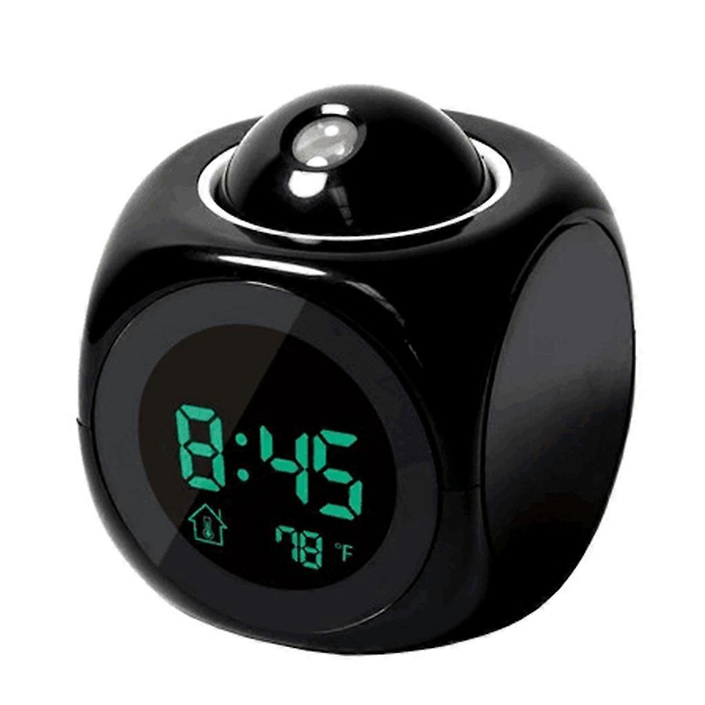 Digital LCD Voice Talking Multifunction LED Projection Alarm Clock Temperature Teenager