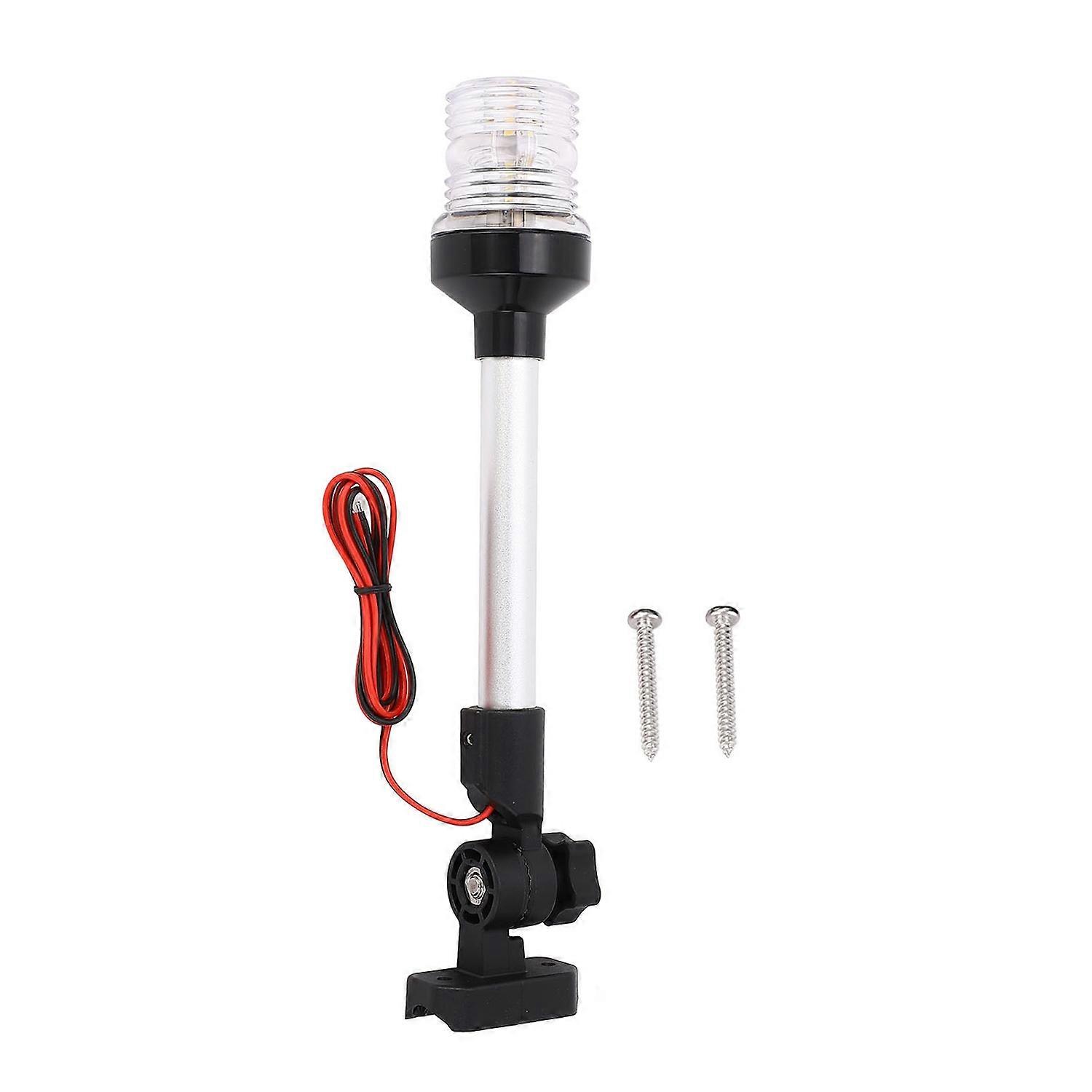 Anchor Light IP67 Waterproof White Light LED 3NM Visibility All Round Fold Down Boat Stern Light for