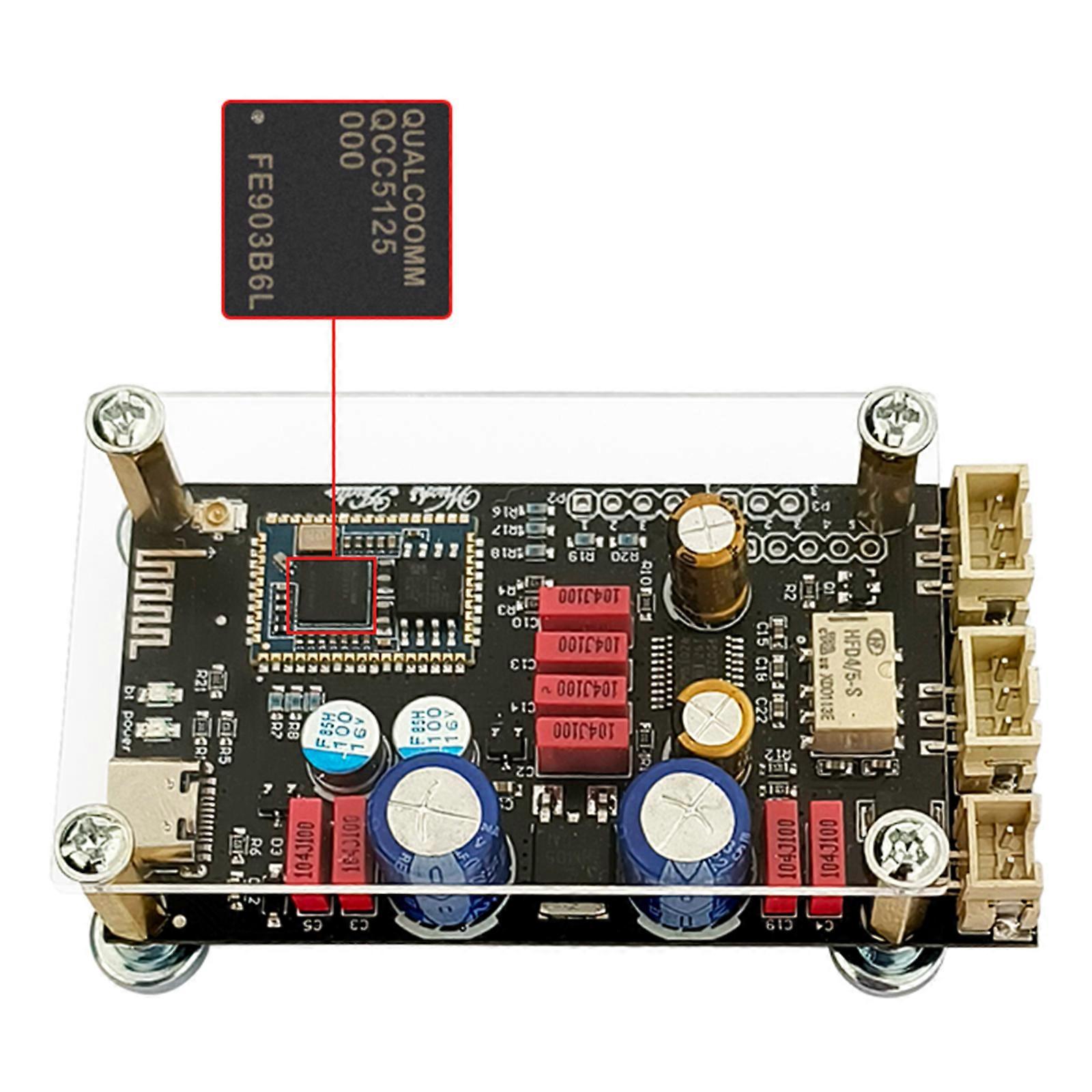 Μονάδα ενισχυτή συμβατή με Bluetooth QCC3034 QCC5125 Ασύρματη συσκευή αναπαραγωγής μουσικής χωρίς απώλειες Ψηφιακή πλακέτα ήχου ενισχυτή ισχύος