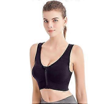 Front Zip Sports Bra Top Push Up Yoga Bra Anti-shock Non-steel Ring Running Tank Top Fitness Yoga Underwear Female Bralette