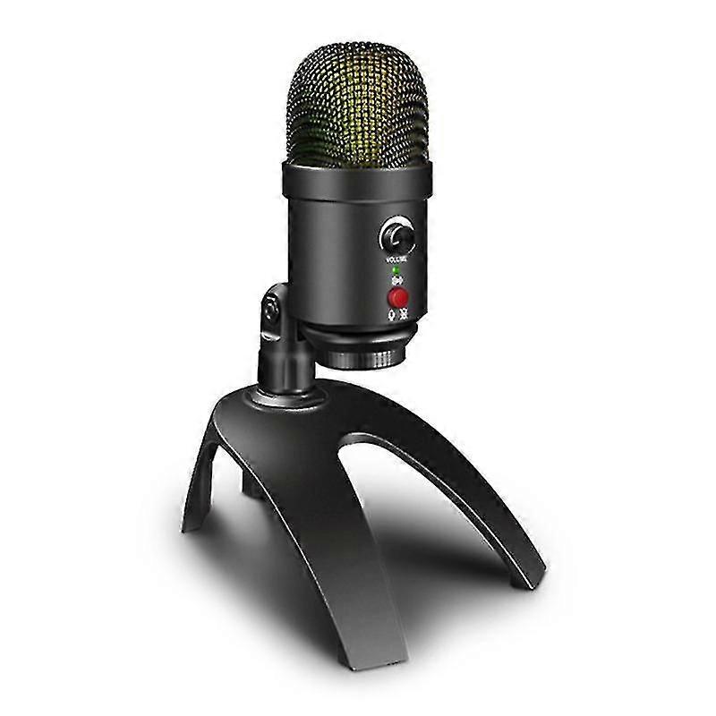 Capacitor Microphone Usb Mic Professional Computer Gaming Mic With Shock Mount