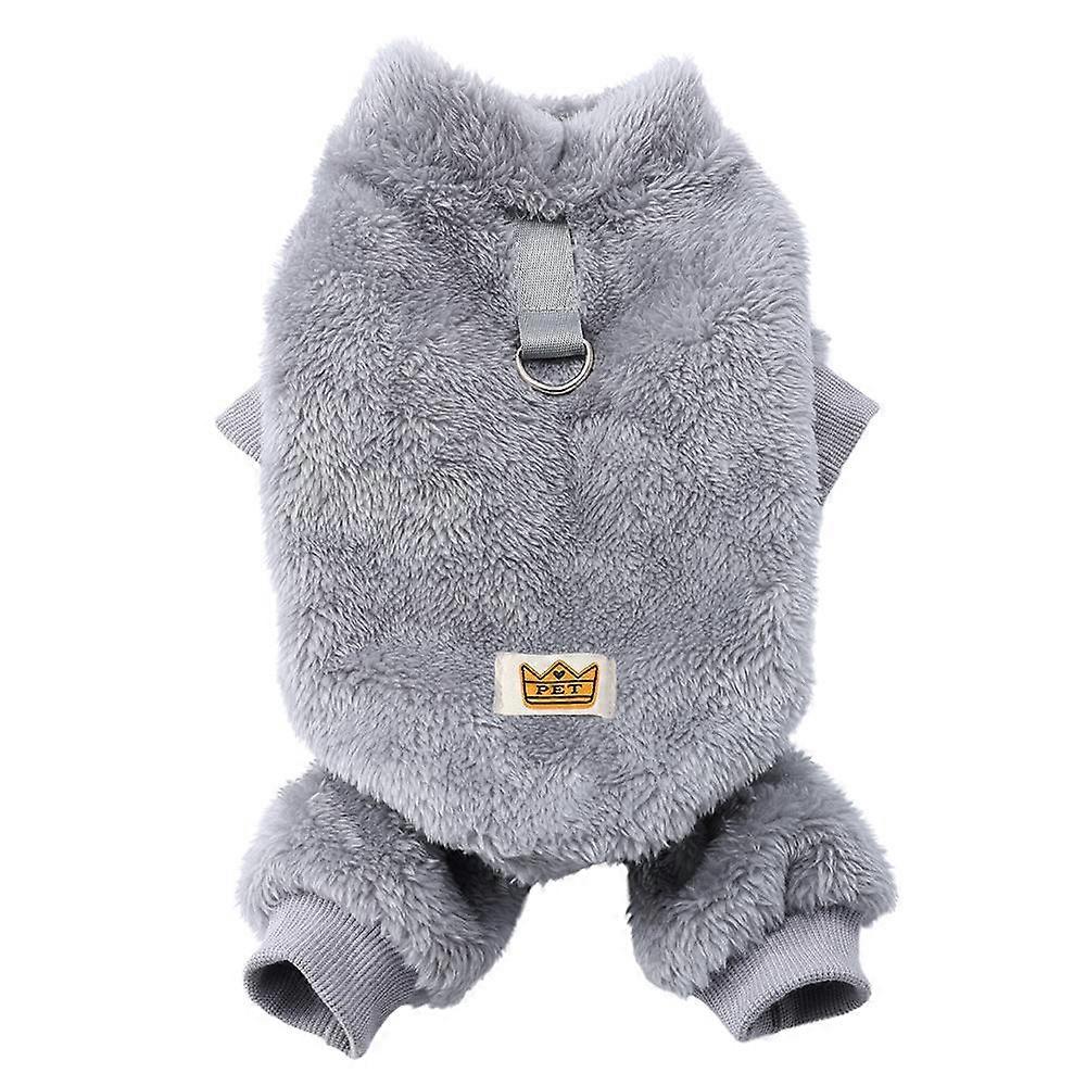 Pet Dog Clothes Soft Warm Fleece Small Dogs Jumpsuit Autumn Winter Warm Puppy Sweater Jacket Cat Apparel Chihuahua Overalls