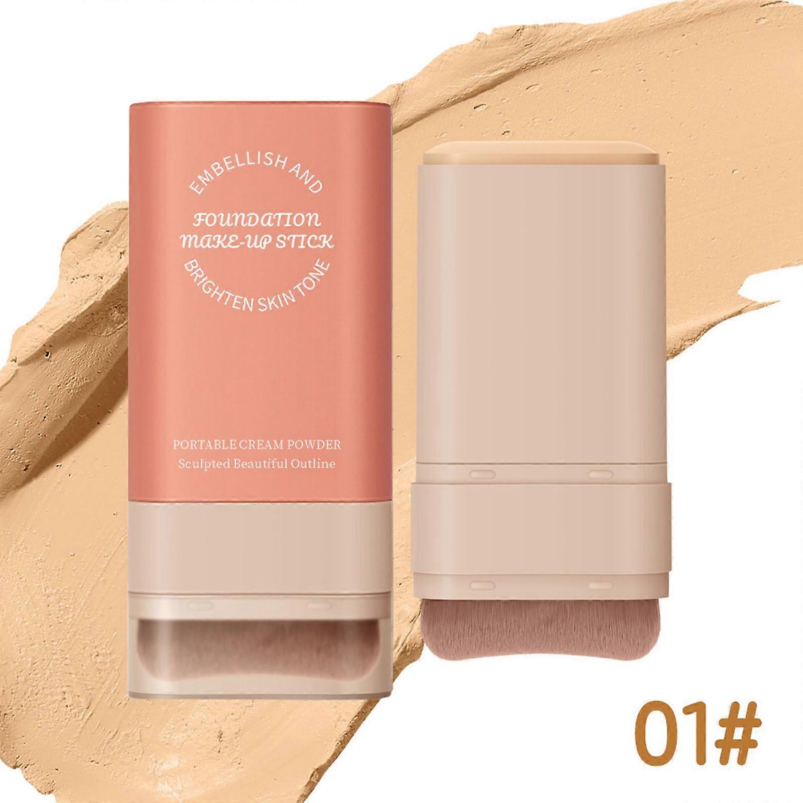 Make-up Stick The Make-up Stick With A Brush Can Cover Defects For Many Times Keeping It Light And Natural DDD