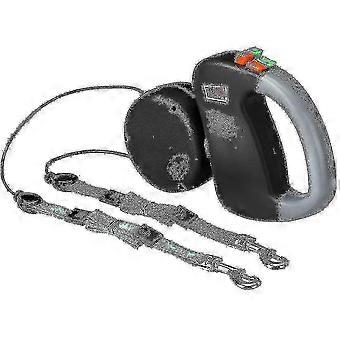 Double Leash Dog Leash, Retractable Dog Leash Double Leash For Two Dogs Dog Leash 2 Dogs Double Leash,black