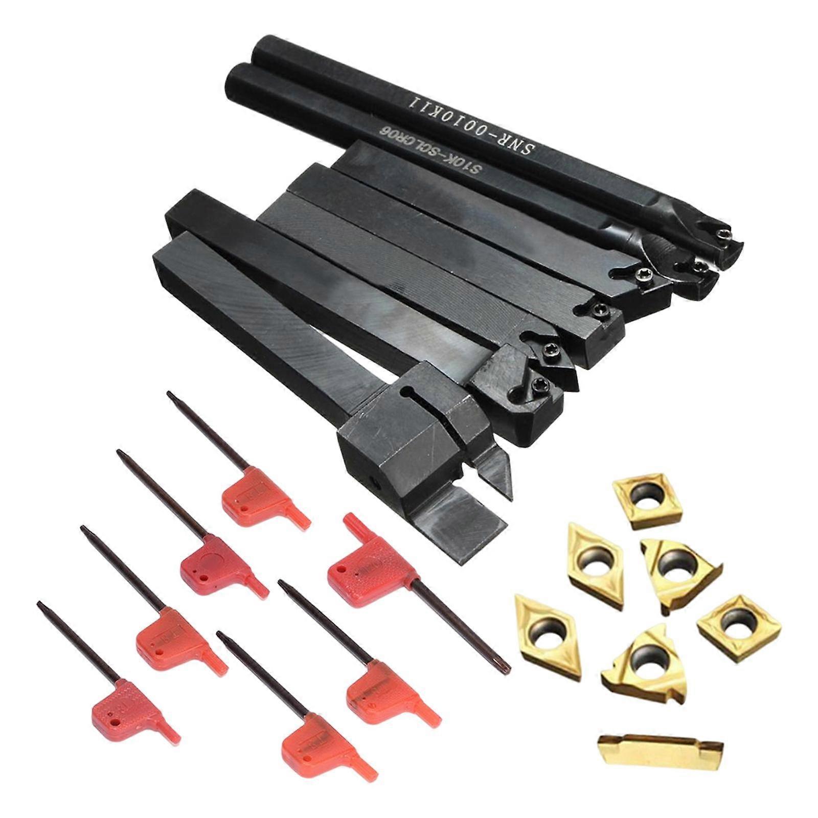 21 Pieces Lathe Boring Bar Turning Tool Lathe Boring Bar for Semi Finishing